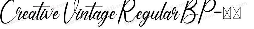 Creative Vintage Regular BP字体转换